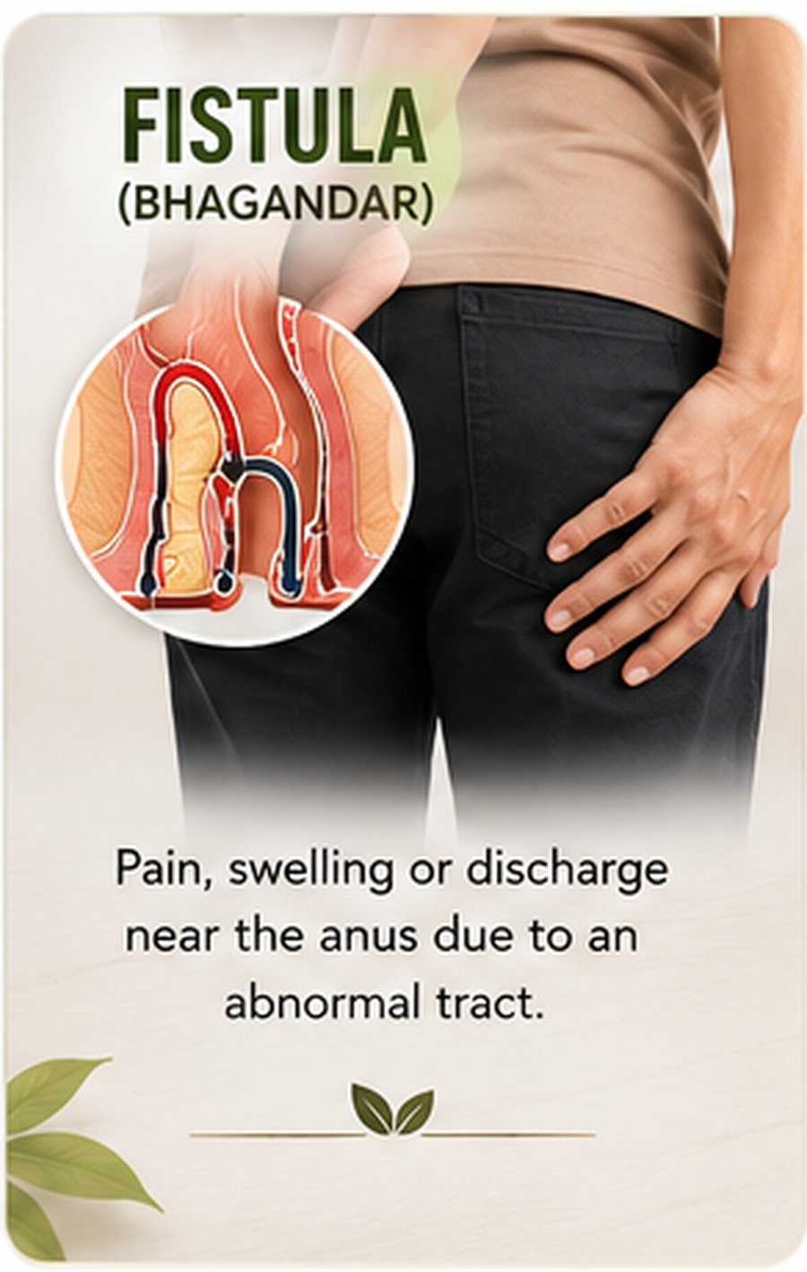 Fistula / Bhagandar symptoms and treatment